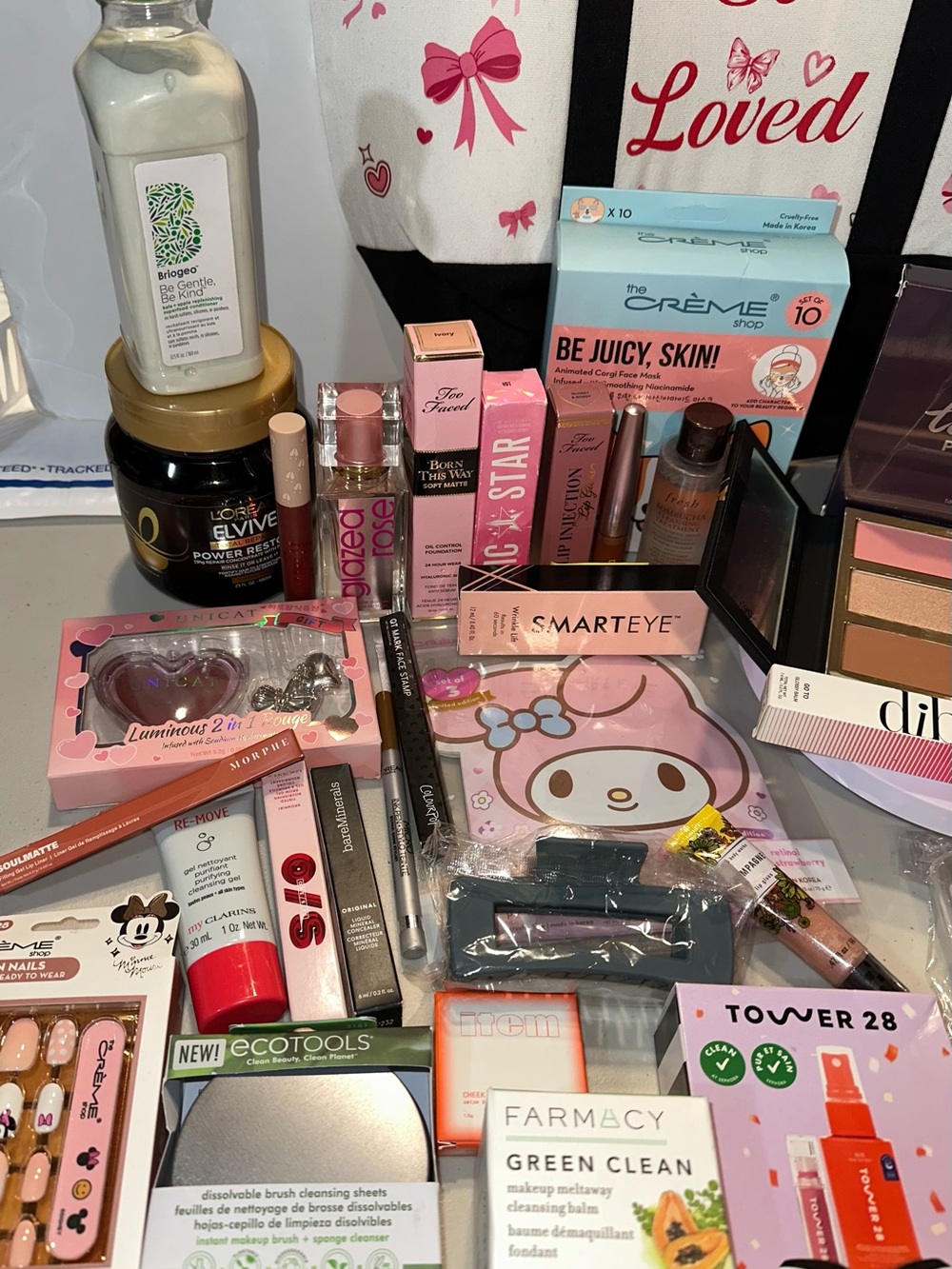 Huge Tote and Makeup Bag Full. + Free MAKEUP BAG OR BLIND BOX - Picture 6 of 9